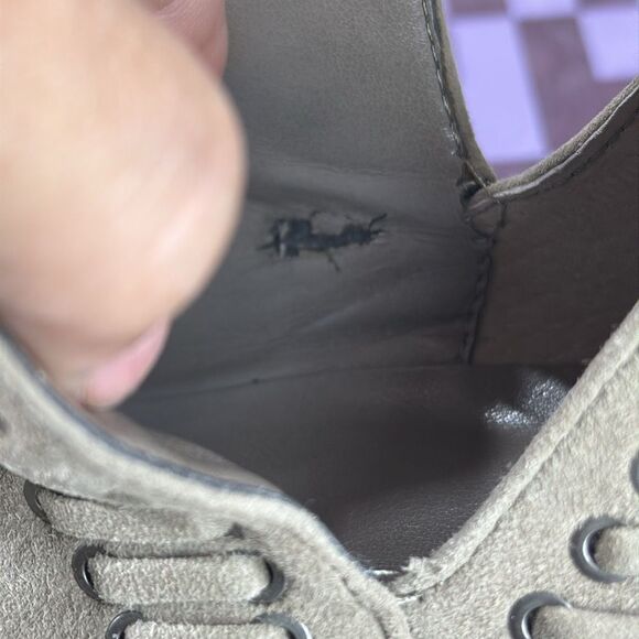 (B) Vince Camuto Pevista Women's Taupe Suede Booties Women's Size 8.5 - Picture 3 of 14